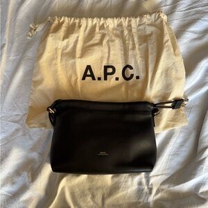 A.P.C. Black Mini Ninon Crossbody Bag